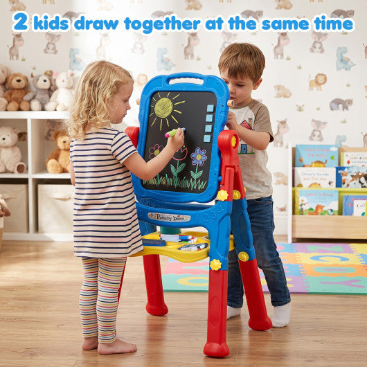Art Easel for Kids with Adjustable Height-Blue