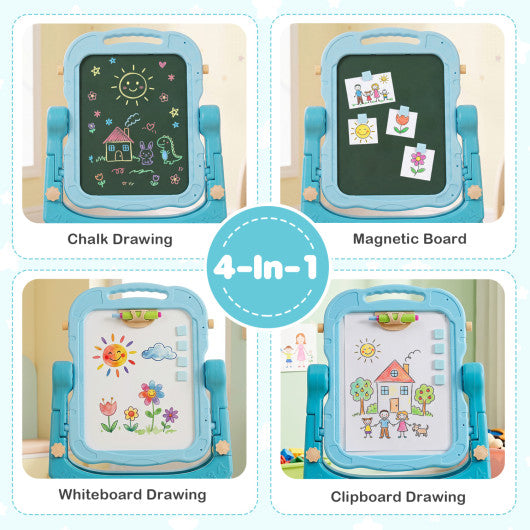 Art Easel for Kids with Adjustable Height-Green