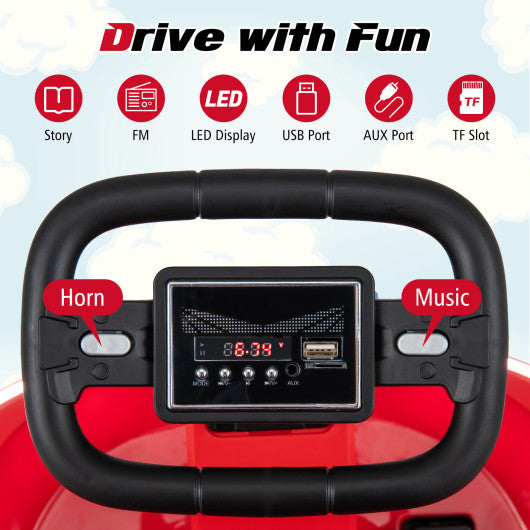 6V kids Ride-on Bumper Car with 360¡ã Spinning and Dual Motors-Red