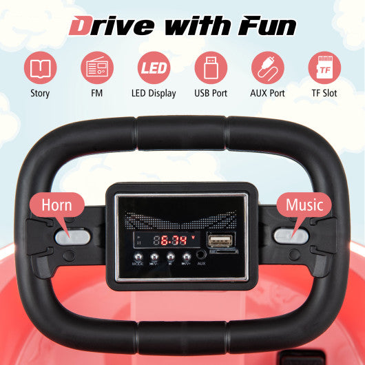 6V kids Ride-on Bumper Car with 360¡ã Spinning and Dual Motors-Pink