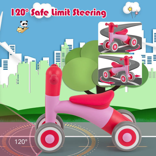 3 in 1 Rocking Horse with Detachable Balance Board and Seat-Pink