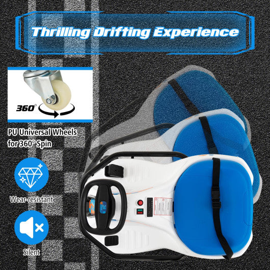 24V Electric Drifting Go Kart for Kids with 360¡ã Spin Wireless Connection-Navy