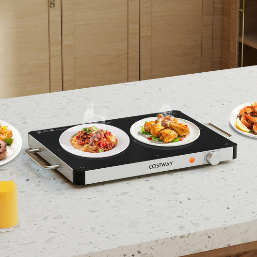 Electric Warming Tray Food Warmer with Adjustable Temperature Control