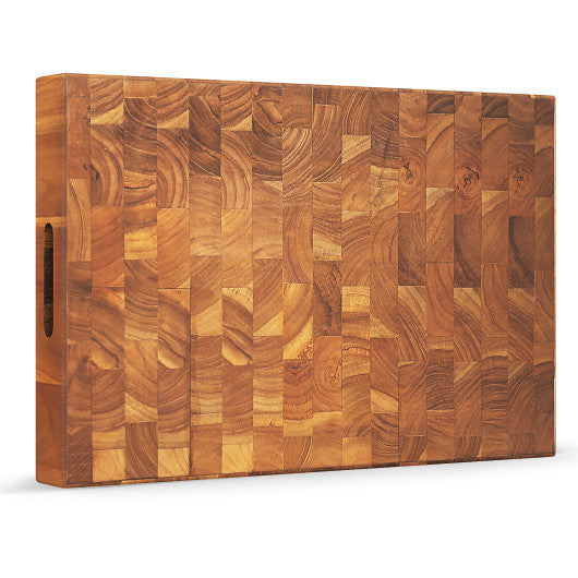 End Grain Cutting Board With Natural Waxes and Oils