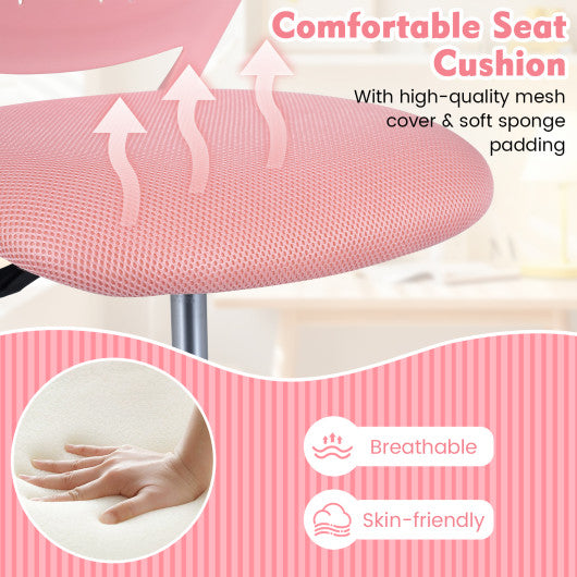 Ergonomic Children Study Chair with Adjustable Height-Light Pink