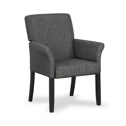 Executive Guest Chair Reception Waiting Room Arm Chair-Gray
