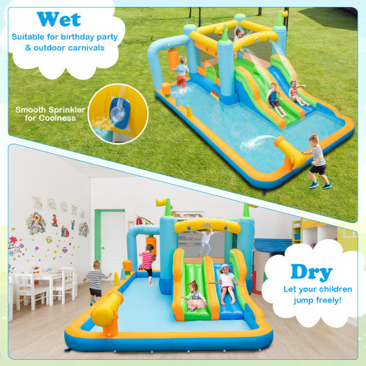 Giant Inflatable Water Slide for Kids Aged 3-10 Years (without Blower)