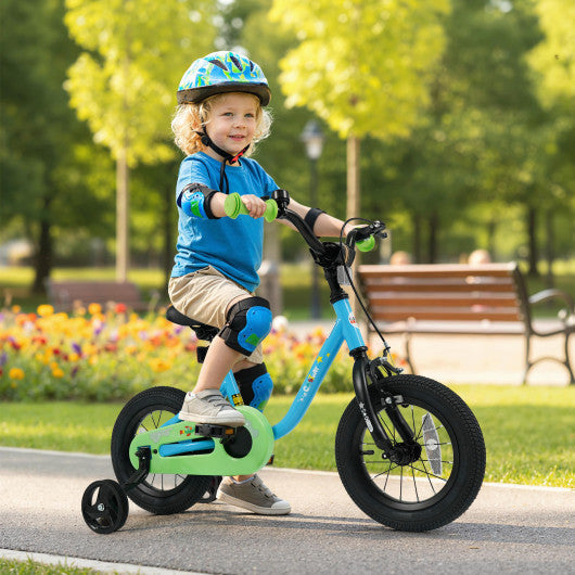 Kids Bike for 3-7 Years Old Boys and Girls 12/14/16-Inch Children Bicycle Blue-12 Inches