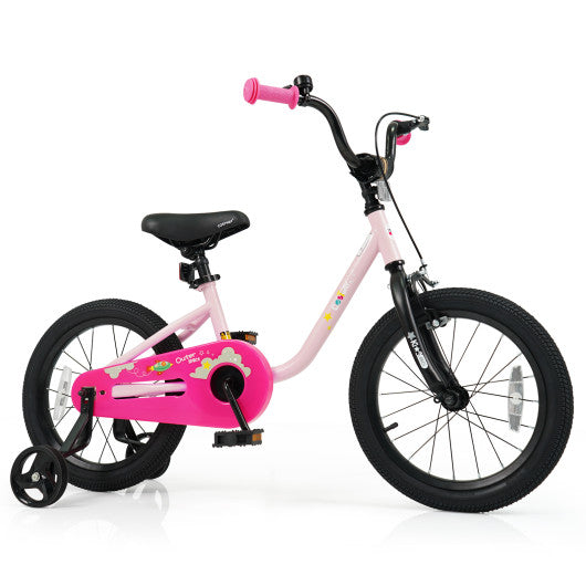 Kids Bike for 3-7 Years Old Boys and Girls 12/14/16-Inch Children Bicycle-Pink 16 Inch