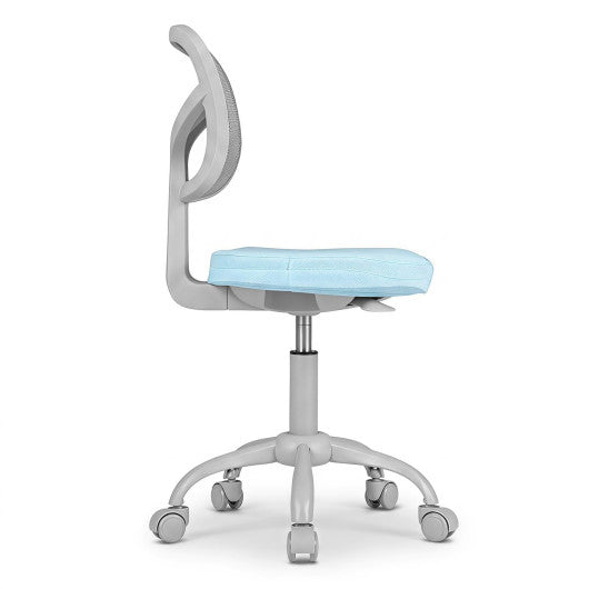 Kids Desk Chair with Adjustable Height-Light Blue