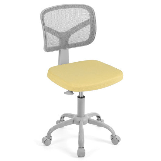 Kids Desk Chair with Adjustable Height-Yellow