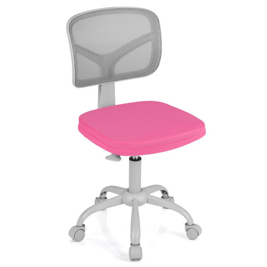 Kids Desk Chair with Adjustable Height-Rose Red