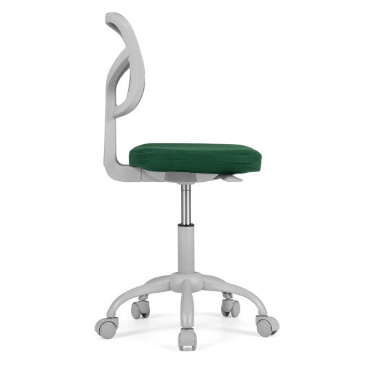 Kids Desk Chair with Adjustable Height-Dark Green