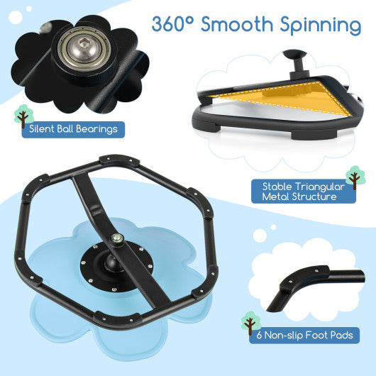 Kids Sensory Swivel Chair Elephant Petal 360¡ã Spinning Chair-Blue