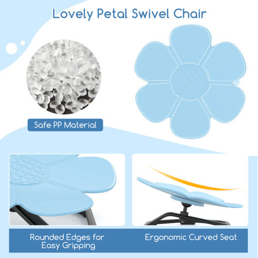 Kids Sensory Swivel Chair Elephant Petal 360¡ã Spinning Chair-Blue