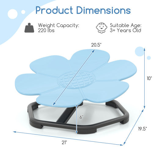 Kids Sensory Swivel Chair Elephant Petal 360¡ã Spinning Chair-Blue