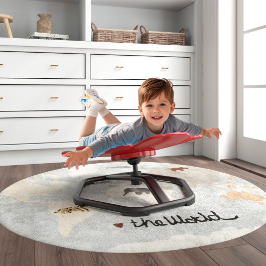 Kids Sensory Swivel Chair Elephant Petal 360¡ã Spinning Chair-Red