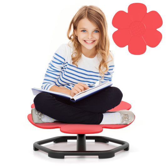 Kids Sensory Swivel Chair Elephant Petal 360¡ã Spinning Chair-Red