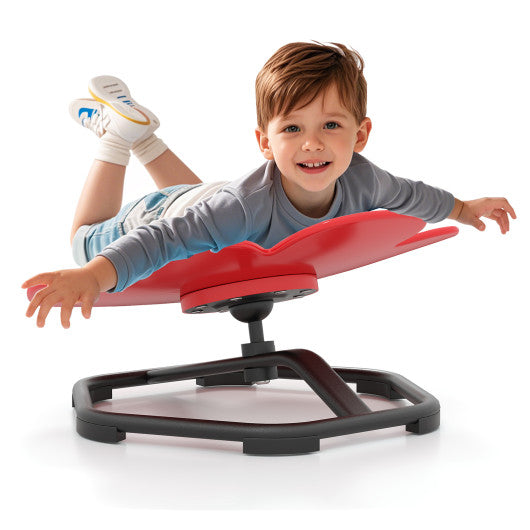 Kids Sensory Swivel Chair Elephant Petal 360¡ã Spinning Chair-Red