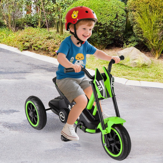 Kids Tricycle 3-Wheel Toddler Bike with Foot Pedals Forward Backward-Green