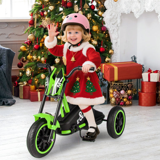 Kids Tricycle 3-Wheel Toddler Bike with Foot Pedals Forward Backward-Green