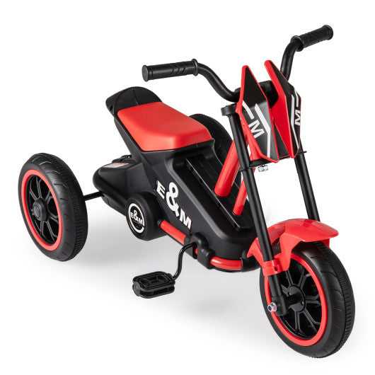 Kids Tricycle 3-Wheel Toddler Bike with Foot Pedals Forward Backward-Red