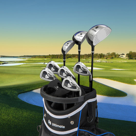 Men's 9 Pieces Complete Golf Club Set-Navy
