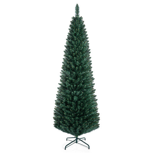 PVC Artificial Slim Pencil Christmas Tree-6 Feet
