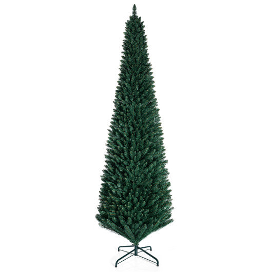PVC Artificial Slim Pencil Christmas Tree-9 Feet