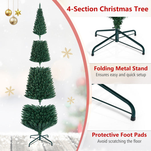 PVC Artificial Slim Pencil Christmas Tree-9 Feet