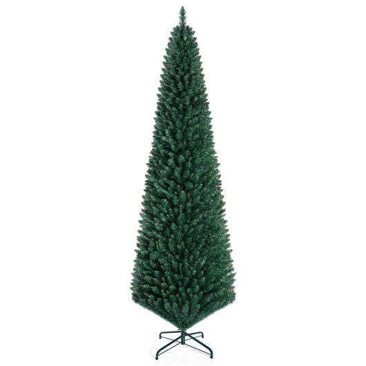 PVC Artificial Slim Pencil Christmas Tree-8 Feet
