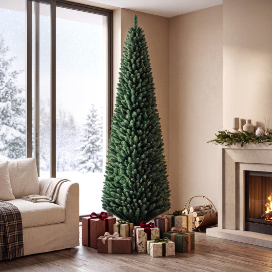 PVC Artificial Slim Pencil Christmas Tree-8 Feet