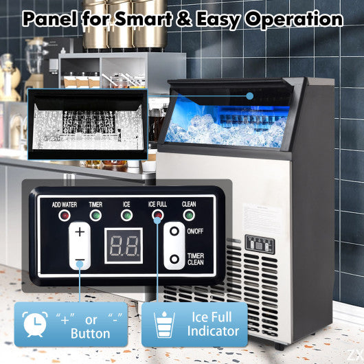 Portable Built-In Stainless Steel Commercial Ice Maker