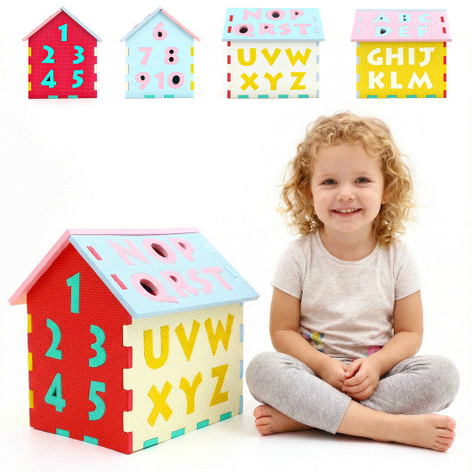 Puzzle Floor Mats with Interlocking Alphabet and Number for Kids