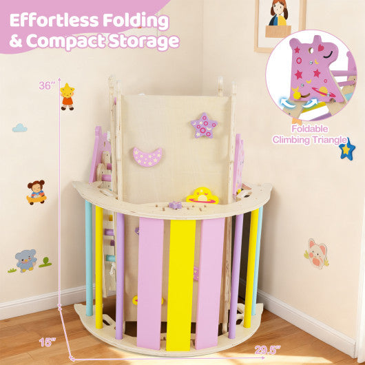 Triangle Set 8-in-1 Foldable Baby Climbing Toys Unicorn Theme