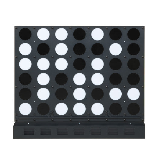 Wall-mounted Jumbo 4-in-a-Row Game with Acrylic Discs-Black
