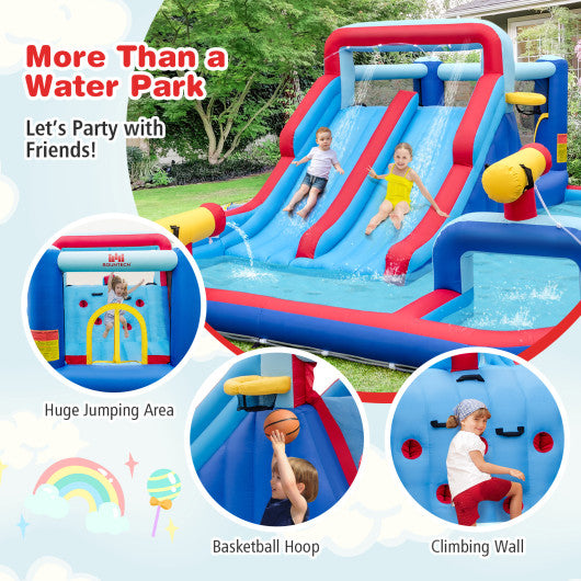 Inflatable Water Slide Park for Kids Backyard Outdoor Fun (without Blower)