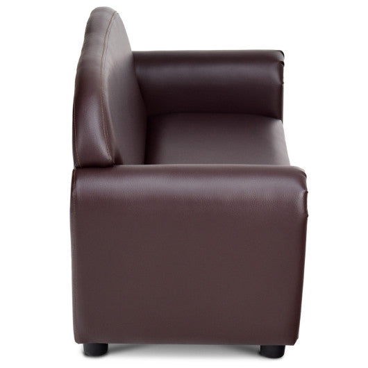 Kids Sofa Armrest Chair with Storage Function-Brown