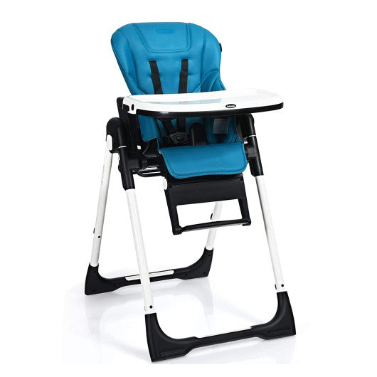 4-in-1 High Chair¨CBooster Seat with Adjustable Height and Recline-Navy