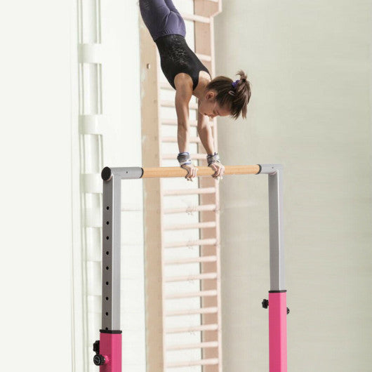 Kids Adjustable Width & Height Gymnastics Parallel Bars