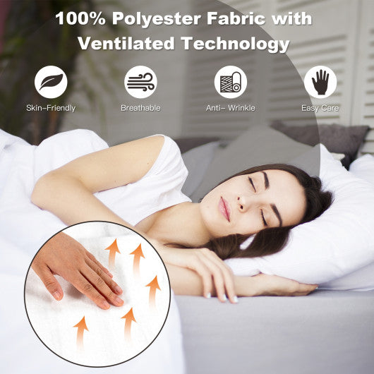 Safe Electric Heated Mattress Pad with 4 Size 8 Temperature 10-Hour Timer-Full Size