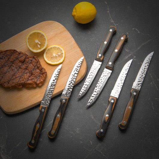 15 Pieces Kitchen Knife Set with Ergonomic Handle