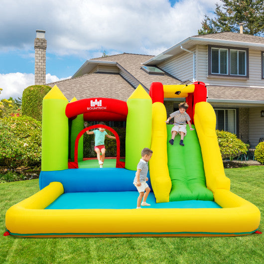 Outdoor Inflatable Bounce House with 480 W Blower