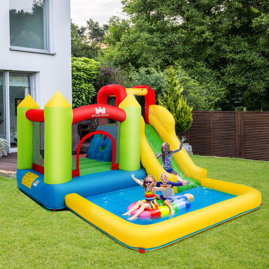 Outdoor Inflatable Bounce House with 480 W Blower
