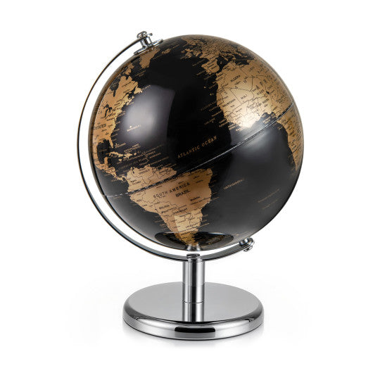 8 inches World Globe Modern Decorative Tabletop Earth Globe-Golden