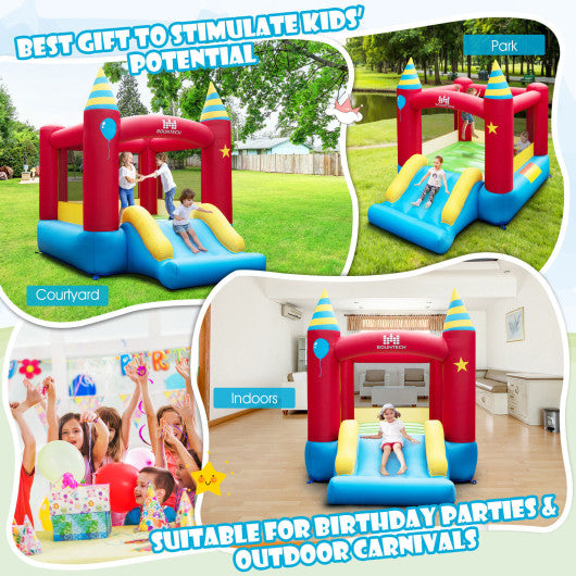 Kids Inflatable Bounce Castle Excluded Blower