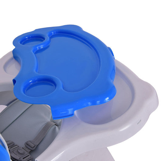 3 in 1 Infant Table and Chair Set Baby High Chair-Blue