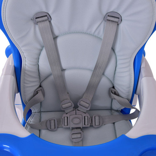 3 in 1 Infant Table and Chair Set Baby High Chair-Blue