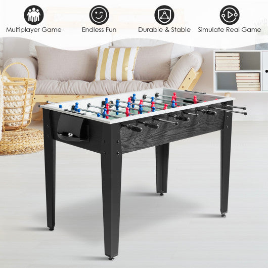 48 Inch Competition Sized Home Recreation Wooden Foosball Table-Black