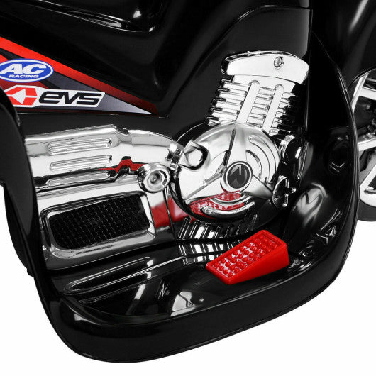 3 Wheel Kids 6V Battery Powered Electric Toy Motorcycle-Black